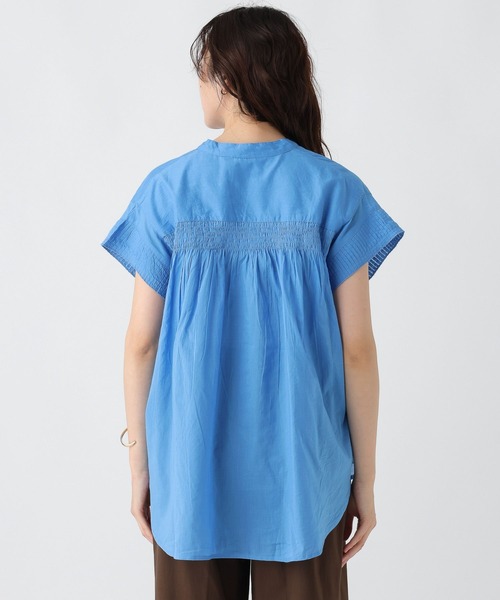 Elura（エルーラ）の「ボイルギャザーブラウス/321639（シャツ/ブラウス・レディース・ブルー/ライトイエロー/ブラック/オレンジ・FREE）」の12枚目の写真