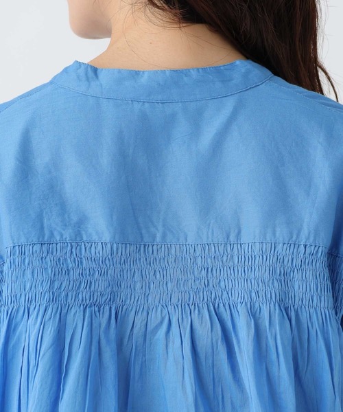 Elura（エルーラ）の「ボイルギャザーブラウス/321639（シャツ/ブラウス・レディース・ブルー/ライトイエロー/ブラック/オレンジ・FREE）」の16枚目の写真