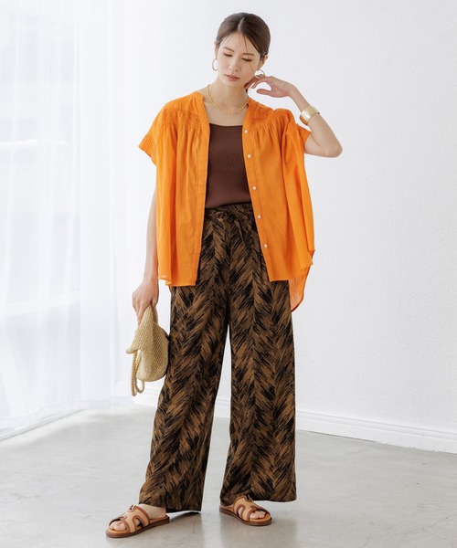 セール】ボイルギャザーブラウス/321639（シャツ/ブラウス）｜Elura