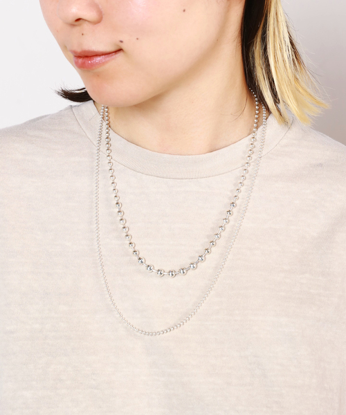 Garden of Eden（ガーデンオブエデン）の「【GARDEN OF EDEN/ガーデン オブ エデン】OVAL BALL CHAIN NECKLACE（ネックレス・レディース・シルバー・FREE）」の12枚目の写真