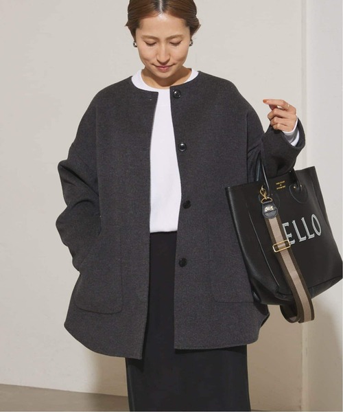 セール】≪WEB限定追加≫ハミルトンリバークルーネックコート（ノー