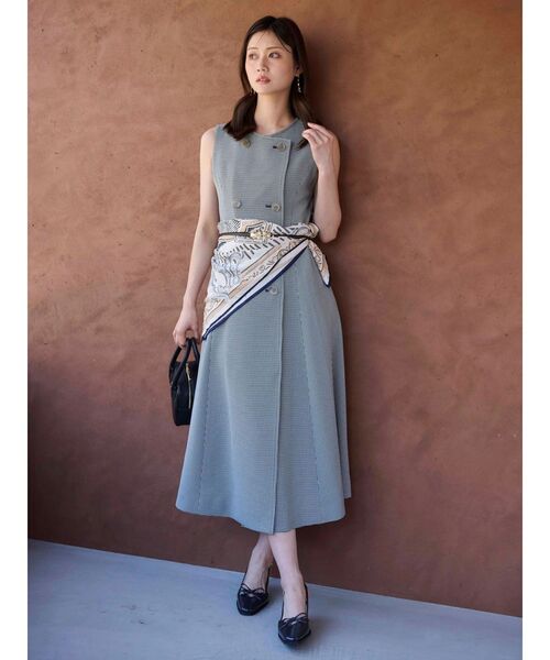 MERCURYDUO（マーキュリーデュオ）の「ベルテッドジレワンピース（ワンピース・レディース・その他1/ブラウン・SMALL/MEDIUM）」の4枚目の写真