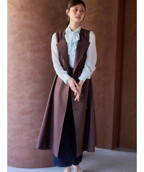 MERCURYDUO（マーキュリーデュオ）の「ベルテッドジレワンピース（ワンピース・レディース・その他1/ブラウン・SMALL/MEDIUM）」の11枚目の写真