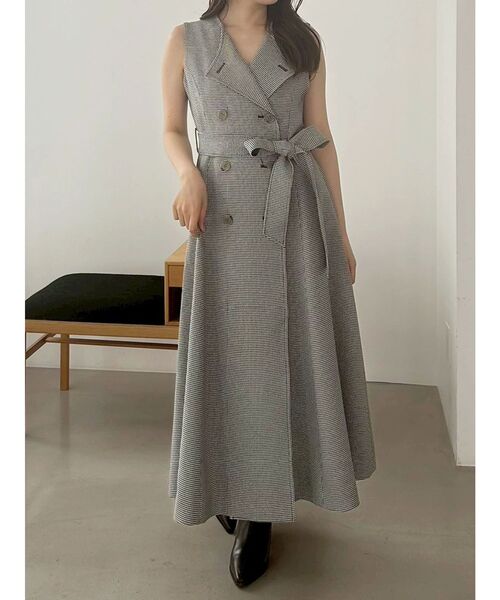 MERCURYDUO（マーキュリーデュオ）の「ベルテッドジレワンピース（ワンピース・レディース・その他1/ブラウン・SMALL/MEDIUM）」の14枚目の写真