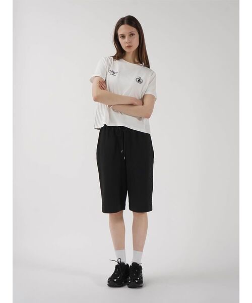 :ETHROF(イーサオブ)の「LOGO CROPPED T-SHIRT(Tシャツ/カットソー・レディース・オフホワイト/ブラック・FREE)」の13枚目の写真