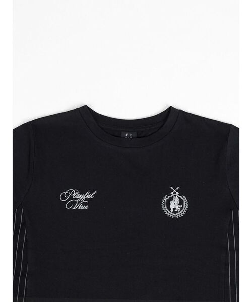 :ETHROF(イーサオブ)の「LOGO CROPPED T-SHIRT(Tシャツ/カットソー・レディース・オフホワイト/ブラック・FREE)」の21枚目の写真