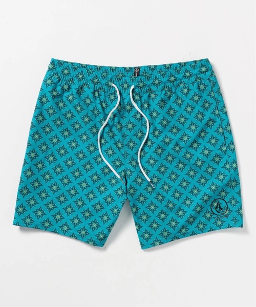 VOLCOM（ボルコム）の「【VOLCOM/ボルコム】 Manic Trunk 17/水陸両用総柄ウエストゴムサーフトランクス・ボードショーツ・バギーショーツ(水着)（水着・メンズ・ライトブルー/ブルー系その他/グレー系その他/ブラック/ブルー系その他2・SMALL/MEDIUM/LARGE/X-LARGE）」の4枚目の写真