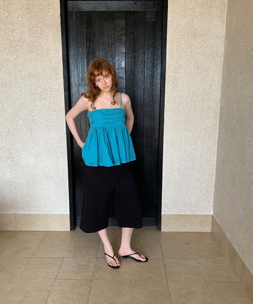 LONSLAN（ロンスラン）の「【LONSLAN】スタッズベルトハーフパンツ LONW25s065（その他パンツ・レディース・ブラック/ホワイト・S/M/L）」の5枚目の写真