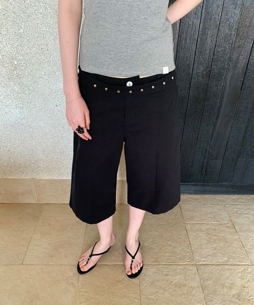 LONSLAN（ロンスラン）の「【LONSLAN】スタッズベルトハーフパンツ LONW25s065（その他パンツ・レディース・ブラック/ホワイト・S/M/L）」の15枚目の写真