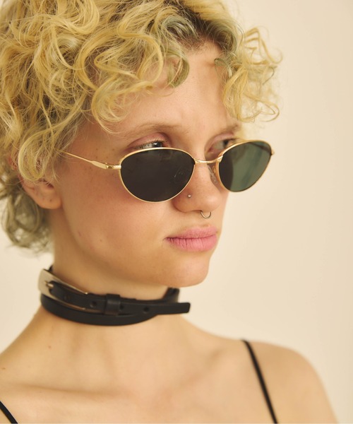 Carmelo（カーメロ）の「Metal flame round sunglass（サングラス・レディース・オリーブ/グレー/ブラウン・FREE）」の12枚目の写真