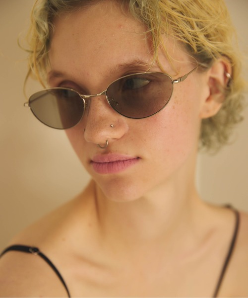 Carmelo（カーメロ）の「Metal flame round sunglass（サングラス・レディース・オリーブ/グレー/ブラウン・FREE）」の14枚目の写真