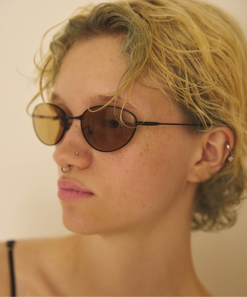Carmelo（カーメロ）の「Metal flame round sunglass（サングラス・レディース・オリーブ/グレー/ブラウン・FREE）」の19枚目の写真