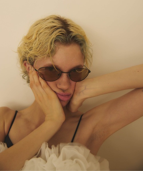 Carmelo（カーメロ）の「Metal flame round sunglass（サングラス・レディース・オリーブ/グレー/ブラウン・FREE）」の21枚目の写真