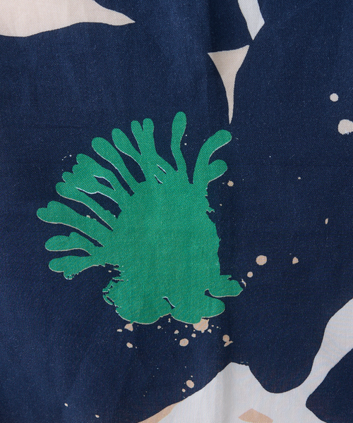 collex(コレックス)の「Botanical print viyella stole(ストール/ショール・レディース・ピンク/ネイビー・フリー)」の18枚目の写真