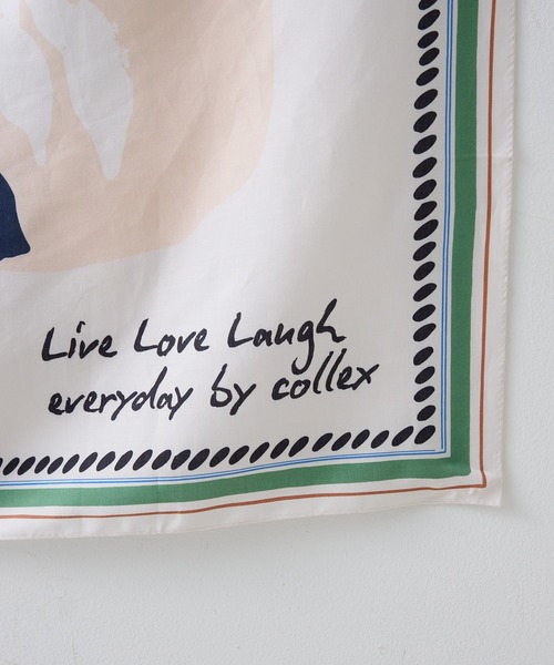 collex(コレックス)の「Botanical print viyella stole(ストール/ショール・レディース・ピンク/ネイビー・フリー)」の14枚目の写真