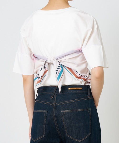 collex(コレックス)の「Botanical print viyella stole(ストール/ショール・レディース・ピンク/ネイビー・フリー)」の9枚目の写真