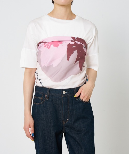 collex(コレックス)の「Botanical print viyella stole(ストール/ショール・レディース・ピンク/ネイビー・フリー)」の11枚目の写真