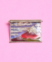 gargle（ガーグル）の「gargle ガーグル：JAPANシリーズ　日本絵画　葛飾北斎　神奈川沖浪裏　凱風快晴　波　赤富士　ブローチ（ブローチ/コサージュ）」