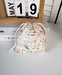 ミニミニ巾着　ちっちゃなポーチNo.20 F238110_アニマル刺繍巾着ポーチ2 | Flapper