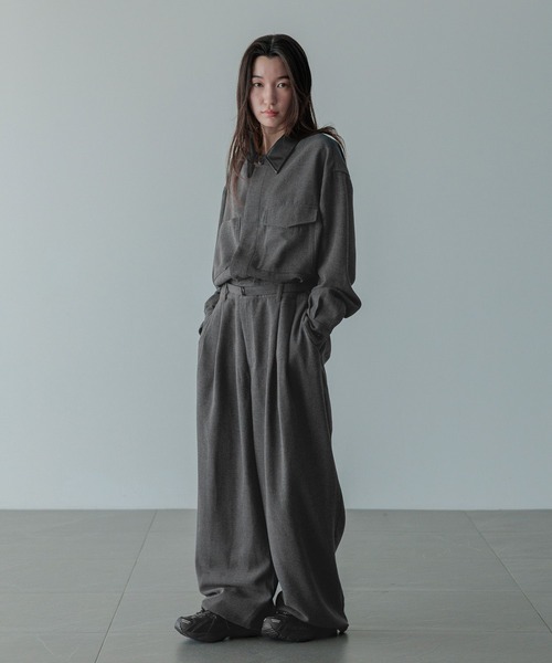 LOWRYS FARM（ローリーズファーム）の「【LFM(U)】ＴＲジャンプスーツ　 571335（サロペット/オーバーオール・メンズ・チャコールグレー・MEDIUM/LARGE）」の3枚目の写真