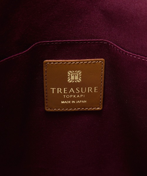TREASURE TOPKAPI（トレジャートプカピ）の「【TREASURE TOPKAPI】マイルドサテン スカーフ柄 トートバッグ（トートバッグ・レディース・ダークブラウン/ブラック・FREE）」の11枚目の写真