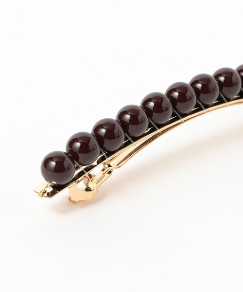 BEAMS BOY（ビームスボーイ）の「ラッカー パール バレッタ（バレッタ/ヘアクリップ・レディース・ブラウン/サックスブルー/オレンジ・ONE SIZE）」の4枚目の写真