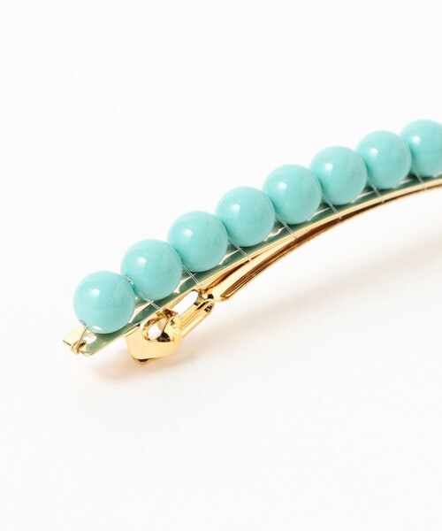 BEAMS BOY（ビームスボーイ）の「ラッカー パール バレッタ（バレッタ/ヘアクリップ・レディース・ブラウン/サックスブルー/オレンジ・ONE SIZE）」の8枚目の写真