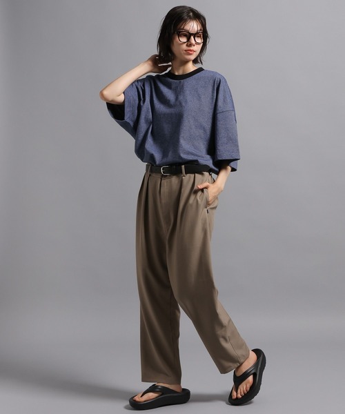 GEORGE'S(ジョージズ)の「ボーダーTシャツ(Tシャツ/カットソー・メンズ・ブルー/チャコールグレー・LARGE/MEDIUM)」の18枚目の写真