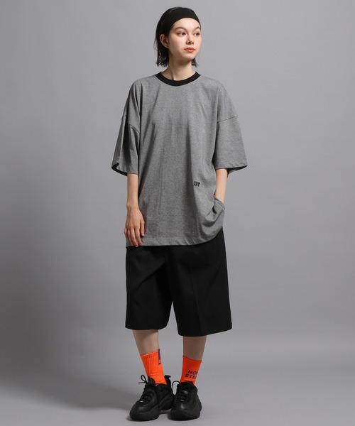 GEORGE'S(ジョージズ)の「ボーダーTシャツ(Tシャツ/カットソー・メンズ・ブルー/チャコールグレー・LARGE/MEDIUM)」の4枚目の写真