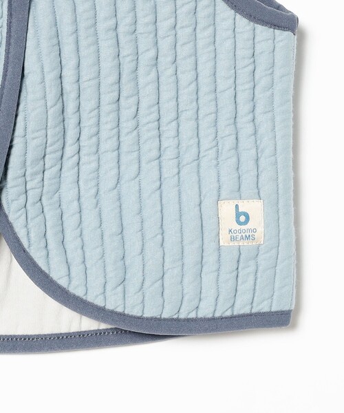 こども ビームス（コドモビームス）の「ベビー キルティング ベスト 2025FW（50～70cm）（ベスト・キッズ・レッド系その他7/サックスブルー・ONE SIZE）」の12枚目の写真