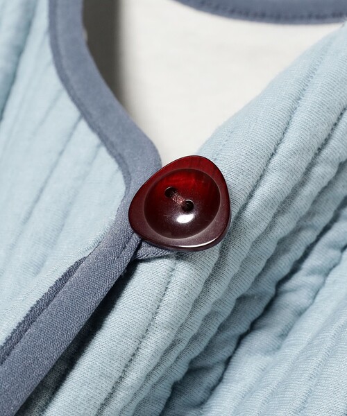 こども ビームス（コドモビームス）の「ベビー キルティング ベスト 2025FW（50～70cm）（ベスト・キッズ・レッド系その他7/サックスブルー・ONE SIZE）」の15枚目の写真