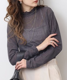 BRODIAEA シアーチュール 長袖メロウインナー