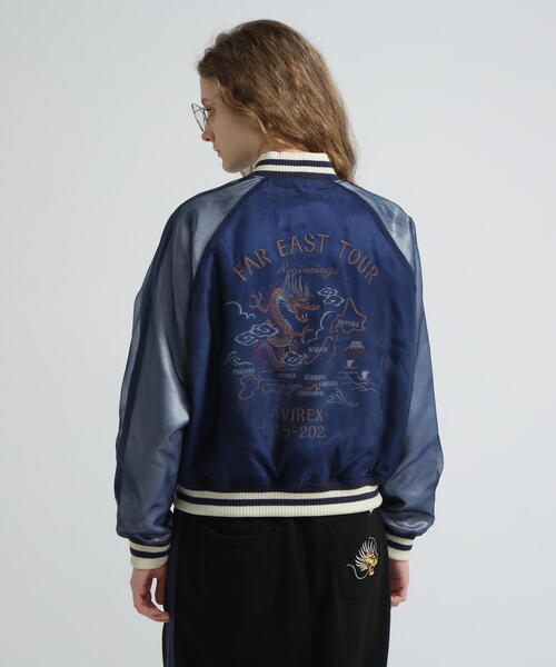 AVIREX（アヴィレックス）の「《SOUVENIR COLLECTION》ORGANDY SKA JACKET（スカジャン・レディース・ネイビー・F）」の17枚目の写真