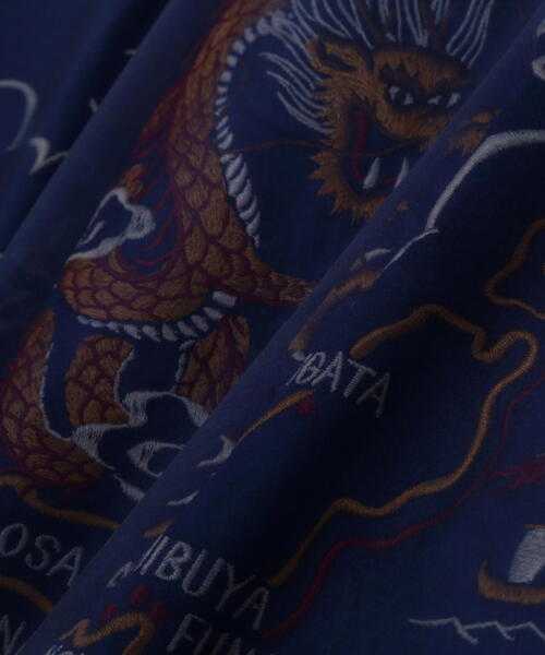 AVIREX（アヴィレックス）の「《SOUVENIR COLLECTION》ORGANDY SKA JACKET（スカジャン・レディース・ネイビー・F）」の11枚目の写真