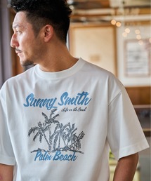 11.6ウルトラヘビーオンス Heavy SmithPalm Beach プリントTシャツ