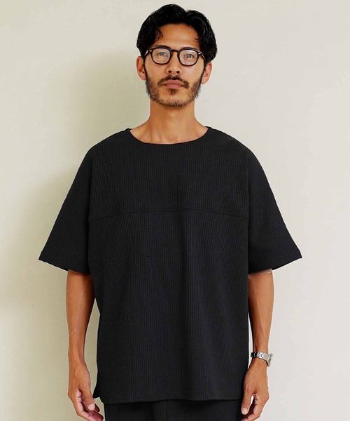 jiggys shop(ジギーズショップ)の「【セットアップ】吸水速乾 サーマル ワンマイル ルームウェア 上下セット(ルームウェア/パジャマ・メンズ・ブラック/グレー・MEDIUM/LARGE)」の15枚目の写真