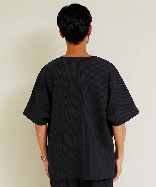 jiggys shop(ジギーズショップ)の「【セットアップ】吸水速乾 サーマル ワンマイル ルームウェア 上下セット(ルームウェア/パジャマ・メンズ・ブラック/グレー・MEDIUM/LARGE)」の17枚目の写真