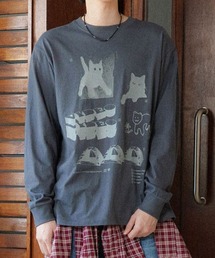 可愛い♡ ゆったりTシャツ 美品 Mサイズ グレー SMILELAND 大きいサイズ レディース トップス 水陸両用オーバー