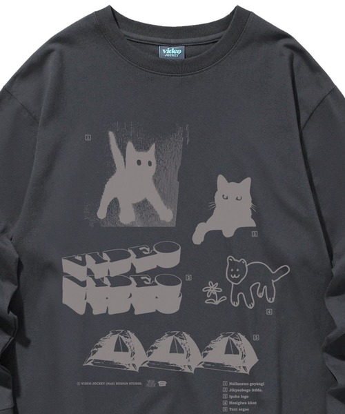 Video Jockey(ビデオジョッキー)の「【UNISEX】Video Jockey/hipster T(Tシャツ/カットソー・レディース・ホワイト/チャコール/ネイビー・MEDIUM/LARGE)」の11枚目の写真