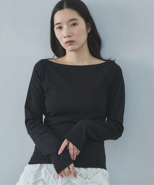 フライスボートネックロンTee（Tシャツ/カットソー）｜feepur