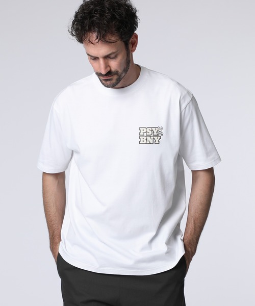 Psycho Bunny（サイコバニー）の「センターブロックロゴ Tシャツ（Tシャツ/カットソー・メンズ・ブラック/ホワイト/ケリーグリーン・X-LARGE/LARGE/MEDIUM/SMALL）」の2枚目の写真