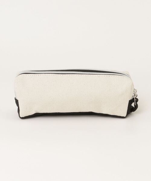 Lee（リー）の「Lee ロゴ ラメ刺繍 Wファスナーペンポーチ（ポーチ・メンズ・ブラック/アイボリー・FREE）」の12枚目の写真