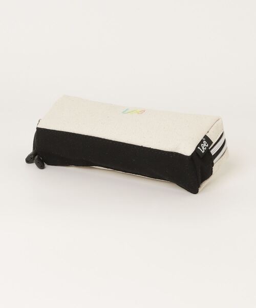 Lee（リー）の「Lee ロゴ ラメ刺繍 Wファスナーペンポーチ（ポーチ・メンズ・ブラック/アイボリー・FREE）」の13枚目の写真