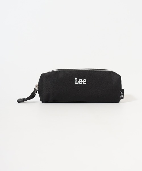 Lee（リー）の「Lee ロゴ ラメ刺繍 Wファスナーペンポーチ（ポーチ・メンズ・ブラック/アイボリー・FREE）」の3枚目の写真
