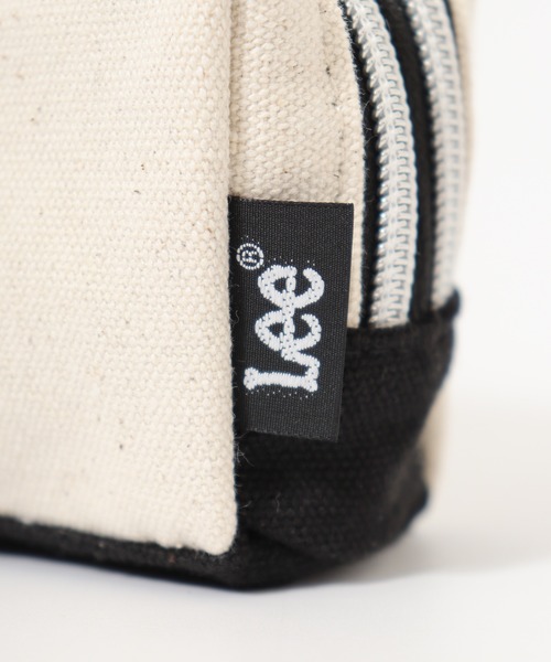 Lee（リー）の「Lee ロゴ ラメ刺繍 Wファスナーペンポーチ（ポーチ・メンズ・ブラック/アイボリー・FREE）」の6枚目の写真