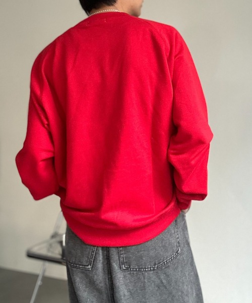 CREARE -LINO-（クレアーレリノ）の「〈ユニセックス商品〉クルーネックベーシックプルオーバー（スウェット・メンズ・ブラウン/レッド/ブラック/杢グレー/ブルー・M/L/XL）」の18枚目の写真