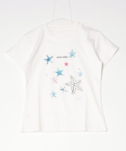 gossip!ロサンゼルス(ゴシップロサンゼルス)の「Y2K シースタープリント クルーネック T シャツ(Tシャツ/カットソー・レディース・ネイビー/ホワイト/ブラック・FREE)」の21枚目の写真