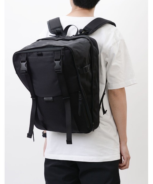 master-piece（マスターピース）の「master-piece / squared バックパック / No.224102（バックパック/リュック・メンズ・ブラック/イエロー・FREE）」の9枚目の写真