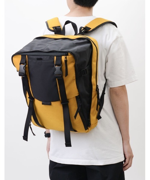 master-piece（マスターピース）の「master-piece / squared バックパック / No.224102（バックパック/リュック・メンズ・ブラック/イエロー・FREE）」の16枚目の写真