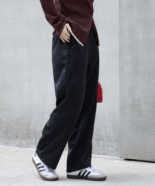 イージードライダンボールニットバレルレッグスウェットパンツ MONO